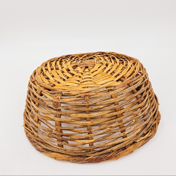 Vintage Wicker Natural Woven Basket Wall Decor - Picture 3 of 4